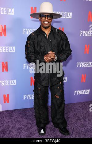 West Hollywood, Usa. Mai 2025. WEST HOLLYWOOD, LOS ANGELES, KALIFORNIEN, USA - 29. MAI: US-amerikanischer Schauspieler, Comedian und Sänger Jamie Foxx kommt bei Netflix an ist Ein Witz präsentiert: FYSEE LA Comedy Night ATAS (Academy of Television Arts and Sciences) Emmy FYC (for your Concept) Event, das am 29. Mai 2025 im Comedy Store in West Hollywood, Los Angeles, Kalifornien, USA stattfindet. (Foto: Xavier Collin/Image Press Agency) Credit: Image Press Agency/Alamy Live News Stockfoto