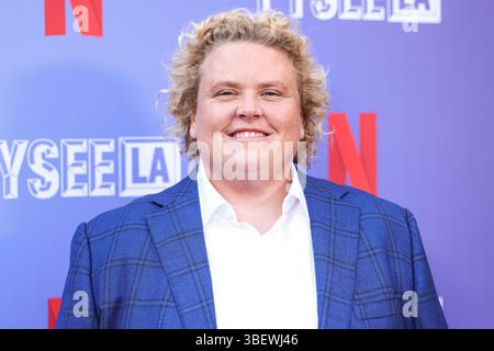 West Hollywood, Usa. Mai 2025. WEST HOLLYWOOD, LOS ANGELES, KALIFORNIEN, USA - 29. MAI: Die US-amerikanische Schriftstellerin, Komikerin und Schauspielerin Fortune Feimster kommt bei Netflix an ist Ein Witz präsentiert: FYSEE LA Comedy Night ATAS (Academy of Television Arts and Sciences) Emmy FYC (for Your Concept) Event im Comedy Store am 29. Mai 2025 in West Hollywood, Los Angeles, Kalifornien. (Foto: Xavier Collin/Image Press Agency) Credit: Image Press Agency/Alamy Live News Stockfoto