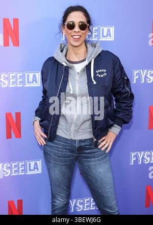 West Hollywood, Usa. Mai 2025. WEST HOLLYWOOD, LOS ANGELES, KALIFORNIEN, USA - 29. MAI: Die US-amerikanische Schauspielerin, Schriftstellerin und Stand-up-Comedian Sarah Silverman kommt bei Netflix an ist Ein Witz präsentiert: FYSEE LA Comedy Night ATAS (Academy of Television Arts and Sciences) Emmy FYC (for your Review) Event im Comedy Store am 29. Mai 2025 in West Hollywood, Los Angeles, Kalifornien, Kalifornien. (Foto: Xavier Collin/Image Press Agency) Credit: Image Press Agency/Alamy Live News Stockfoto