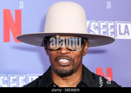 West Hollywood, Usa. Mai 2025. WEST HOLLYWOOD, LOS ANGELES, KALIFORNIEN, USA - 29. MAI: US-amerikanischer Schauspieler, Comedian und Sänger Jamie Foxx kommt bei Netflix an ist Ein Witz präsentiert: FYSEE LA Comedy Night ATAS (Academy of Television Arts and Sciences) Emmy FYC (for your Concept) Event, das am 29. Mai 2025 im Comedy Store in West Hollywood, Los Angeles, Kalifornien, USA stattfindet. (Foto: Xavier Collin/Image Press Agency) Credit: Image Press Agency/Alamy Live News Stockfoto