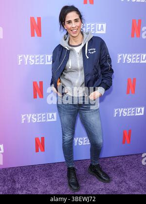 West Hollywood, Usa. Mai 2025. WEST HOLLYWOOD, LOS ANGELES, KALIFORNIEN, USA - 29. MAI: Die US-amerikanische Schauspielerin, Schriftstellerin und Stand-up-Comedian Sarah Silverman kommt bei Netflix an ist Ein Witz präsentiert: FYSEE LA Comedy Night ATAS (Academy of Television Arts and Sciences) Emmy FYC (for your Review) Event im Comedy Store am 29. Mai 2025 in West Hollywood, Los Angeles, Kalifornien, Kalifornien. (Foto: Xavier Collin/Image Press Agency) Credit: Image Press Agency/Alamy Live News Stockfoto