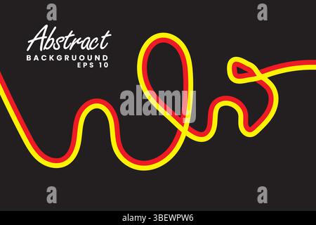 Illustration eines minimalistischen abstrakten Bleistifts im Hintergrund der Variation Colour. Geeignet für Poster und Banner Stock Vektor