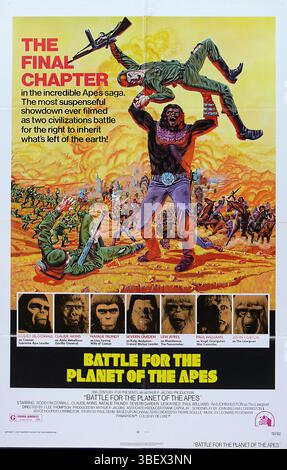 KAMPF UM DEN PLANETEN DER AFFEN – Original-Filmposter Stockfoto