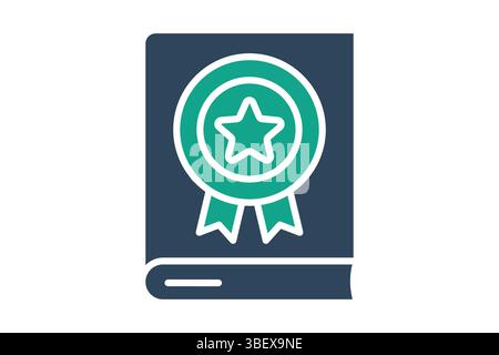 Symbol „Richtlinie“. Symbolstil durchgehend. Symbol zum Branding. Vektorillustration für Geschäftselemente Stock Vektor