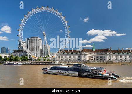 Fährrad London Eye, London Borough of Lambeth, London, England Stockfoto