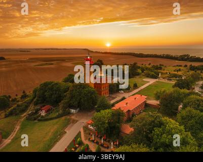Alter und neuer Leuchtturm, Kap Arkona Cape, Putgarden, RALgen, Mecklenburg-Vorpommern, Deutschland Stockfoto