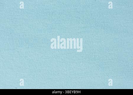 Makrostruktur aus blauem Baumwollgewebe mit leichtem Spandex Stockfoto