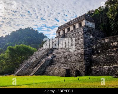 Tempel der Inschriften, archäologische Stätte Palenque, Palenque, Chiapas State, Mexiko Stockfoto