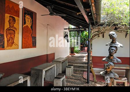 Kashi Art Cafe, Burgher Street, Fort Kochi, Kochi oder Cochin, Bundesstaat Kerala, Südindien, Asien Stockfoto