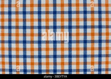 Makrostruktur eines Gewebes, das zu 100 % aus Baumwolle besteht Stockfoto