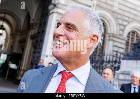 Roma, Italien. 30. Mai 2025. L'ad di Unicredit Andrea Orcel durante la präsentazione della Relazione annuale della Banca d'Italia, Roma, Venerdì 30 Maggio 2025 (Foto Roberto Monaldo/LaPresse) Unicredit-CEO Andrea Orcel während der Präsentation des Jahresberichts der italienischen Bank, Rom, Freitag, 30. Mai 2025 (Foto: Roberto Monaldo/LaPresse) Credit: LaPresse/Alamy Live News Stockfoto