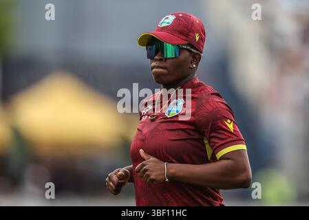 Derby, Großbritannien. 30. Mai 2025. Jannillea Glasgow während des Metro Bank One Day International Match England Women vs West Indies Women im Derbyshire County Cricket Club, Derby, Vereinigtes Königreich, 30. Mai 2025 (Foto: Alfie Cosgrove/News Images) in Derby, Vereinigtes Königreich am 30.2025. (Foto: Alfie Cosgrove/News Images/SIPA USA) Credit: SIPA USA/Alamy Live News Stockfoto