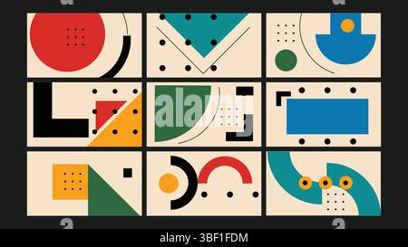 Moderner Abstrakter Geometrischer Hintergrund Stock Vektor