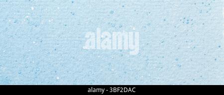 Abstrakte Kunst Hintergrund hellblau und weiß Farben. Aquarell Malerei auf Leinwand. Fragment von Punktmuster auf Papier mit Spritzmuster. Textur Stockfoto