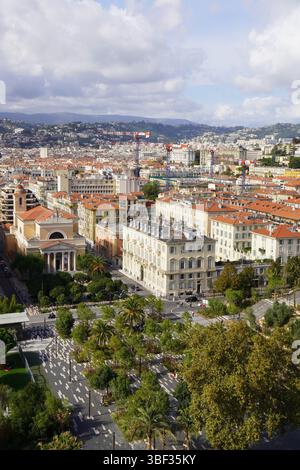Die Eglise Notre-Dame-des-Grâces de Nice und Umgebung, Nizza, Frankreich Stockfoto