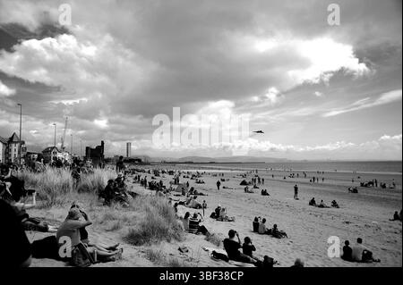 Vulcan XH558 auf der Wales National Airshow, 2015, Swansea Bay. Stockfoto