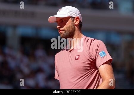 Paris, Frankreich. 30. Mai 2025. PARIS, FRANKREICH - MAI 30: Quentin Halys von Frankreich bei den French Open in Roland Garros am 30. Mai 2025 in Paris. (Foto von Marleen Fouchier/Orange Pictures) Credit: Orange Pics BV/Alamy Live News Stockfoto