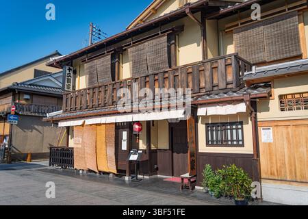 Gebäude im Gion District in Kyoto, Japan Stockfoto