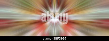 Rote dynamische Lichtlinien. Licht vom Mittelpunkt. Dynamik Stockfoto