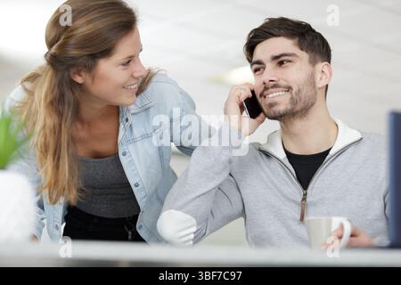 Ein Start-up-Unternehmer für kleine Unternehmen Stockfoto