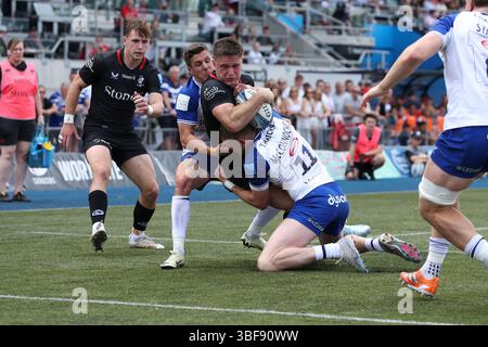 London, England, Großbritannien. 31. Mai 2025. Während des Spiels Saracens gegen Bath Rugby Gallagher Premiership Rugby im StoneX Stadium, London, England, Vereinigtes Königreich am 31. Mai 2025 Credit: Cat Goryn/Every Second Media Credit: Every Second Media/Alamy Live News Stockfoto