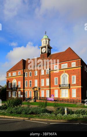 Letchworth Rathaus, Broadway Gärten, Letchworth Garden City, Hertfordshire, England, UK Stockfoto