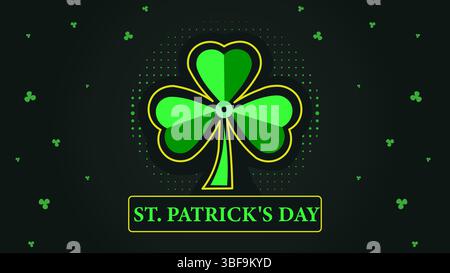 Feier von St. Patrick – Vorlage für den St. Patrick’s Day, Posterbanner Stock Vektor