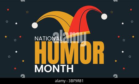 National Humor Month Celebration Stock Vektor