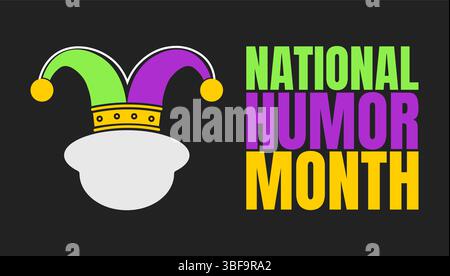 National Humor Month Celebration Stock Vektor