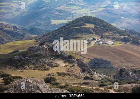 El Torcal - eine Karstlandschaft Stockfoto