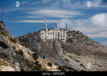 El Torcal - eine Karstlandschaft Stockfoto