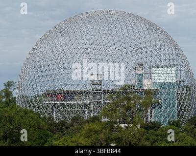 Die Biosphäre Montreal im Park Jean-Drapeau Stockfoto