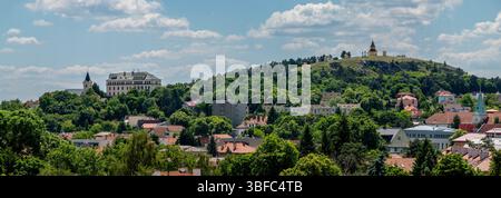 Kalvarienberg in Nitra, Slowakei. Kapelle auf dem Gipfel des Hügels. Stockfoto