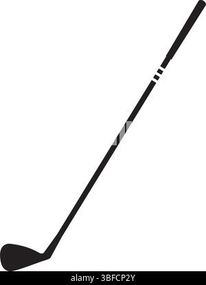 Golf Stick Silhouette Vektor flache Illustration Design. Stock Vektor