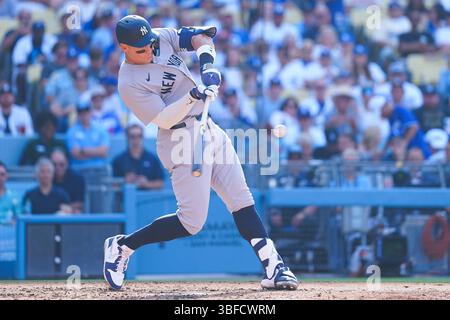 Aaron Judge(Yankees), 31. Mai 2025: Baseball: Aaron Judge(Yankees), Heimlauf(20), MLB-Spiel zwischen Los Angeles Dodgers und New York Yankees im Dodger Stadium in Kalifornien, USA. (Foto von Creative 2/AFLO) Stockfoto