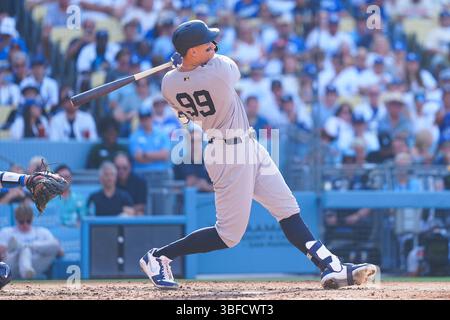 Aaron Judge(Yankees), 31. Mai 2025: Baseball: Aaron Judge(Yankees), Heimlauf(20), MLB-Spiel zwischen Los Angeles Dodgers und New York Yankees im Dodger Stadium in Kalifornien, USA. (Foto von Creative 2/AFLO) Stockfoto