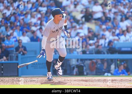 Aaron Judge(Yankees), 31. Mai 2025: Baseball: Aaron Judge(Yankees), Heimlauf(20), MLB-Spiel zwischen Los Angeles Dodgers und New York Yankees im Dodger Stadium in Kalifornien, USA. (Foto von Creative 2/AFLO) Stockfoto