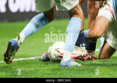 Melbourne, Victoria, Australien. 31. Mai 2025. MELBOURNE, AUSTRALIEN – MAI 31: Beim A-League-Spiel der Männer zwischen Melbourne City und Melbourne Victory im AAMI Park am 31. Mai 2025 in Melbourne, Australien. (Kreditbild: © Chris Putnam/ZUMA Press Wire) NUR REDAKTIONELLE VERWENDUNG! Nicht für kommerzielle ZWECKE! Quelle: ZUMA Press, Inc./Alamy Live News Stockfoto