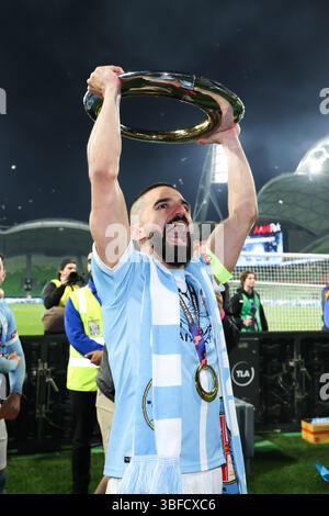 Melbourne, Victoria, Australien. 31. Mai 2025. MELBOURNE, AUSTRALIEN – MAI 31: Atmosphäre vor dem A-League-Spiel der Männer zwischen Melbourne City und Melbourne Victory im AAMI Park am 31. Mai 2025 in Melbourne, Australien. (Kreditbild: © Chris Putnam/ZUMA Press Wire) NUR REDAKTIONELLE VERWENDUNG! Nicht für kommerzielle ZWECKE! Quelle: ZUMA Press, Inc./Alamy Live News Stockfoto