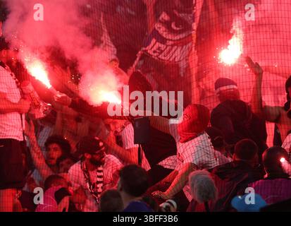 München, Deutschland. 31. Mai 2025. PSG-Fans beim Spiel Paris Saint Germain gegen Internazionale UEFA Champions League Finale in der Münchener Football Arena. Der Bildnachweis sollte lauten: David Klein/Sportimage Credit: Sportimage Ltd/Alamy Live News Stockfoto