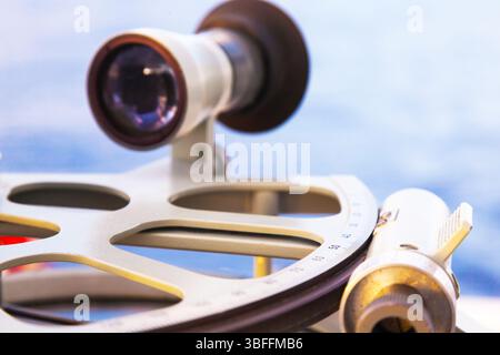 Sextant. Meßgerät für die Seeschifffahrt Stockfoto
