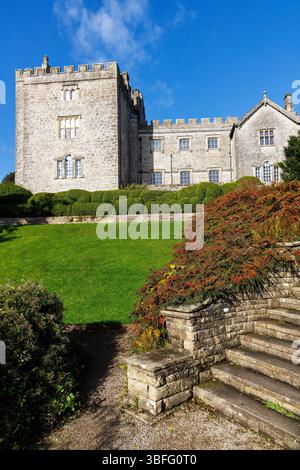 Sizergh Castle Herrenhaus, Helsington, Lake District, Cumbria, England, UK Stockfoto