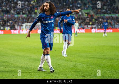 BRESLAU, POLEN - 28. MAI 2025: UEFA Conference League-Finale Fußball-Spiel Real Betis - Chelsea. Marc Cucurella Stockfoto
