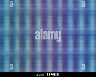 CRT-Monitoranzeige, LED-TV-Zeilenhintergrund. Retro-Computermonitor oder alter TV-Bildschirm RGB-Mesh-Vektor-Hintergrund. LED-Anzeige Nahzeileneffekt mit Pixeln, Hintergrund für statisches Rauschen bei CRT-Fernsehern Stock Vektor