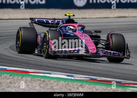 CIRCUIT DE BARCELONA-CATALUNYA, SPANIEN - MAI 31: Franco Colapinto, Alpine A525 von Argentinien während des Großen Preises von Spanien auf dem Circuit de Barcelona-Catalunya am Samstag, den 31. Mai 2025 in Montmelo, Spanien (Foto: Michael Potts/BSR Agency) Stockfoto