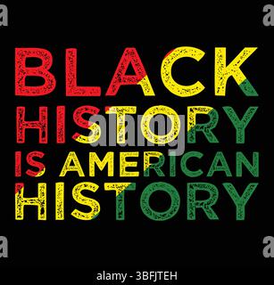 Juneteenth T-Shirt Design und afroamerikanische Pride- und Emancipation Celebration-Elemente. Stock Vektor