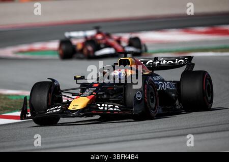 Montmelo, Barcelona, Spanien. Juni 2025. Juni 2025, Barcelona, Spanien: F1 Grand Prix Training in Spanien; .Max Verstappen aus den Niederlanden fährt mit dem Oracle Red Bull Racing RB21 auf der Strecke (Bild: © Jan Kolodziej/ZUMA Press Wire) NUR REDAKTIONELLE VERWENDUNG! Nicht für kommerzielle ZWECKE! Stockfoto