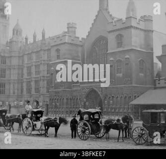 Westminster Hall, Houses of Parliament Westminster London England 1800er Jahre 1900er Jahre Foto Stockfoto