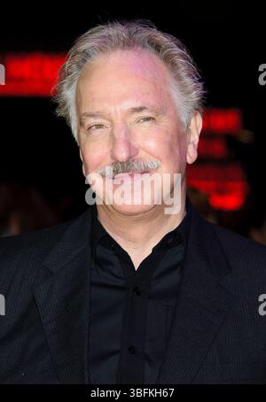 Alan Rickman bei der Weltpremiere von „Gambit“ am Empire Leicester Square in London - 07. November 2012 Stockfoto