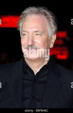 Alan Rickman bei der Weltpremiere von „Gambit“ am Empire Leicester Square in London - 07. November 2012 Stockfoto